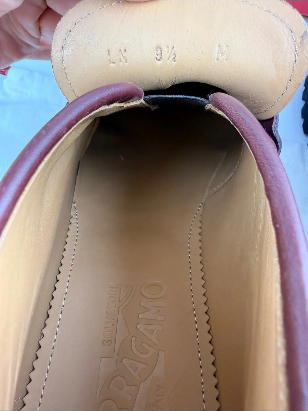 Salvatore Ferragamo Men’s Geffer 2 Gancini Leather Lug Sole Ankle Loafers 9.5M